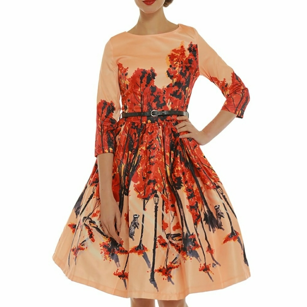 🚫SOLD🚫NWT Lindy Bop Retro Dress, UK 12/US 8 - Picture 1 of 3